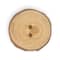 Dritz® 30mm Light Brown Sustainable Wood Grain Round Button, 3ct.